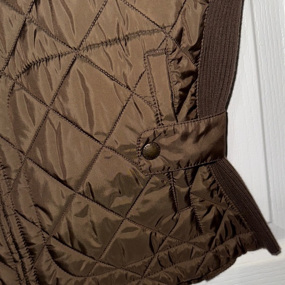Ralph Lauren Brown Quilted Sleeveless Jacket - Picture 10 of 16